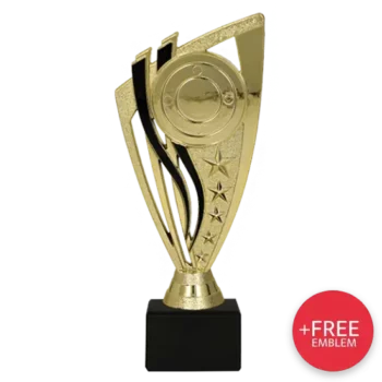Kunststofftrophäe F258_G_BK