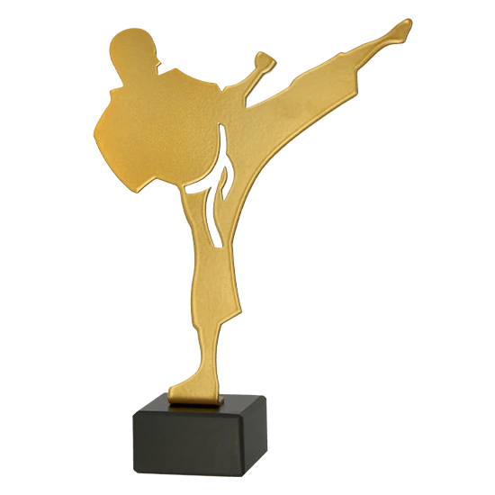 Metall Trophäe Karate-Wettkämpfer ML-KAR Metall Trophäe Karate-Wettkämpfer ML-KAR