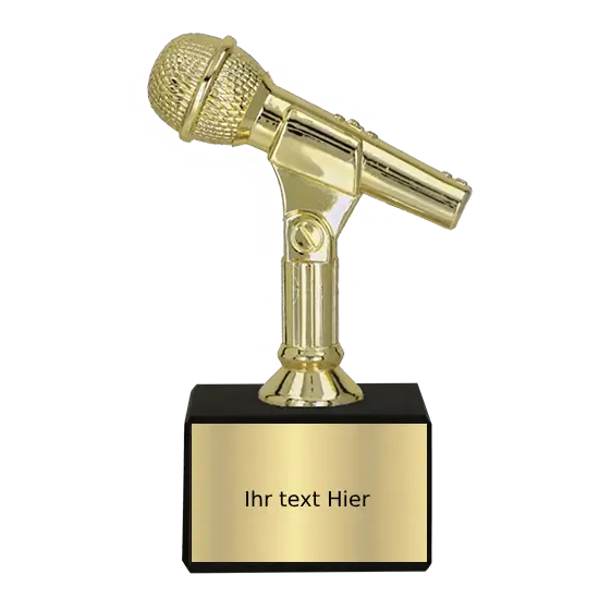 Kunststofftrophäe Mikrofon S7F174/G Kunststofftrophäe Mikrofon S7F174/G – Bild 2