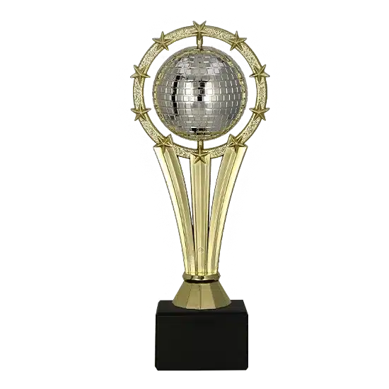 Kunststofftrophäe Diskokugel S7F266/G/S Kunststofftrophäe Diskokugel S7F266/G/S