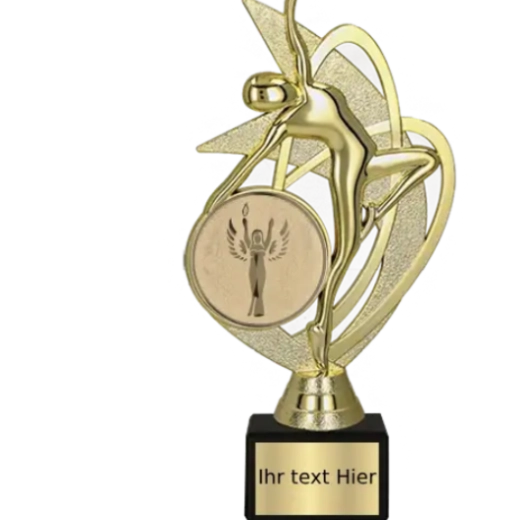 Kunststofftrophäe Tänzerin auf dem Podium S7F273/G Kunststofftrophäe Tänzerin auf dem Podium S7F273/G – Bild 2