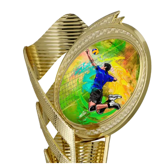 Pokal mit Volleyballspieler 7249/VOL Pokal mit Volleyballspieler 7249/VOL – Bild 2